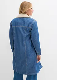 Cappotto invernale in denim con calda fodera teddy, bonprix