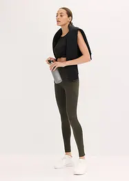 Leggings termici con dettagli riflettenti e tasca per il cellulare, bonprix