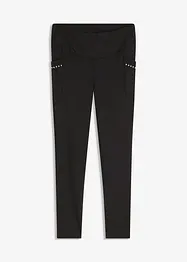 Leggings termici con dettagli riflettenti e tasca per il cellulare, bonprix