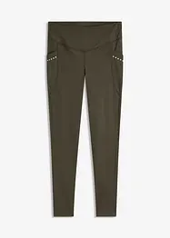 Leggings termici con dettagli riflettenti e tasca per il cellulare, bonprix