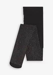 Collant trasparenti con motivo glitterato, 20 den, bonprix