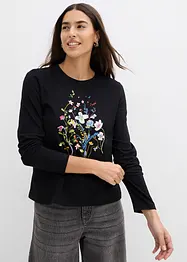 Maglia a maniche lunghe in puro cotone, bonprix