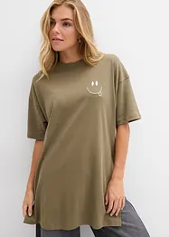 Maglia lunga oversize in puro cotone biologico, bonprix