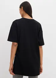 Maglia lunga oversize in puro cotone biologico, bonprix