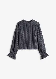 Blusa in materiale operato, bonprix