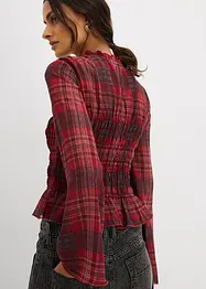 Blusa con inserto smock, bonprix