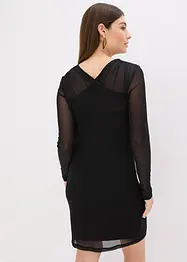 Abito in jersey e mesh, bonprix