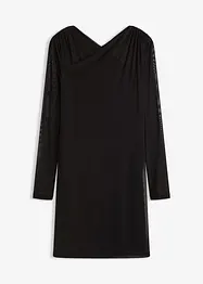 Abito in jersey e mesh, bonprix