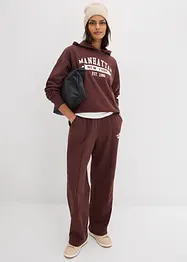 Felpa oversize con cappuccio in puro cotone, bonprix
