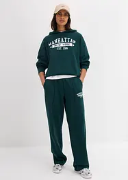 Felpa oversize con cappuccio in puro cotone, bonprix