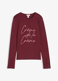 Maglia a maniche lunghe in puro cotone, bonprix