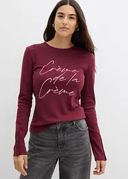 Maglia a maniche lunghe in puro cotone, bonprix