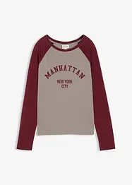 Maglia in jersey a maniche lunghe, bonprix