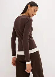 Maglia a maniche lunghe in misto cotone, bonprix