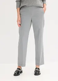 Pantaloni con elastico in vita e risvolto, bonprix