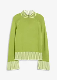 Maglione con collo dritto, bonprix