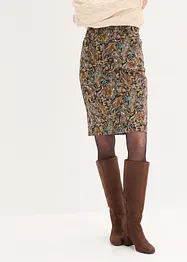 Gonna in misto cotone elasticizzato, bonprix