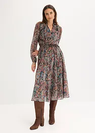 Abito paisley in chiffon, bonprix