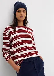 Maglia oversize in puro cotone a maniche lunghe, bonprix