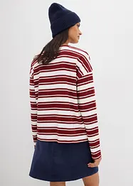 Maglia oversize in puro cotone a maniche lunghe, bonprix