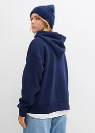 Felpa oversize in misto cotone, bonprix
