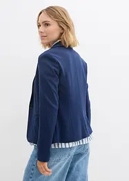 Blazer in felpa con viscosa fluente, bonprix