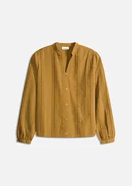 Blusa in cotone con dettagli in pizzo, bonprix