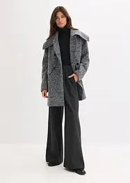 Cappotto corto in simil lana melange, bonprix