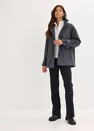 Caban lungo in simil lana, bonprix