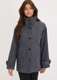 Caban lungo in simil lana, bonprix