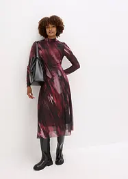 Abito midi in morbido mesh, bonprix