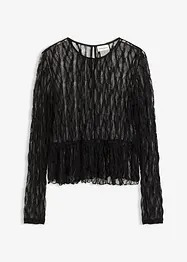 Maglia a maniche lunghe in pizzo, bonprix