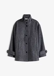 Caban lungo in simil lana, bonprix
