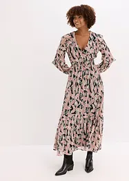 Abito di chiffon con volant, bonprix