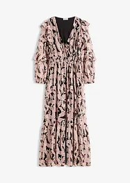 Abito di chiffon con volant, bonprix