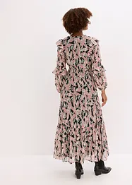 Abito di chiffon con volant, bonprix