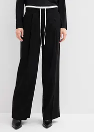 Pantaloni larghi in misto viscosa, bonprix