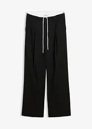 Pantaloni larghi in misto viscosa, bonprix