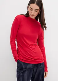 Maglia a costine con arricciatura, bonprix