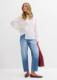 Jeans baggy, vita alta, bonprix