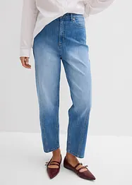 Jeans baggy, vita alta, bonprix