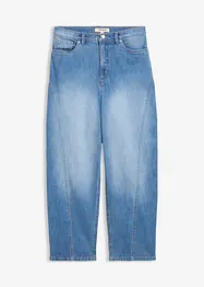Jeans baggy, vita alta, bonprix