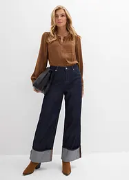 Jeans baggy, vita media, bonprix