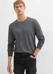 Maglia a maniche lunghe con effetto lavato (pacco da 2), bonprix