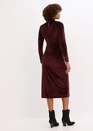 Abito midi in velluto morbido, bonprix