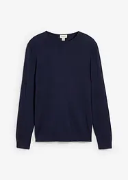 Maglione in filato fine con lana merino, bonprix