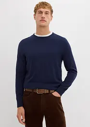 Maglione in filato fine con lana merino, bonprix