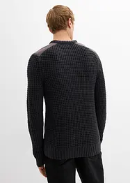 Maglione in filato grosso con tasca a patta, bonprix