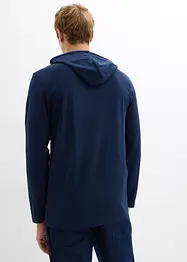 Maglia  a maniche lunghe con cappuccio in puro cotone biologico, bonprix