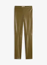 Pantaloni in similpelle di misto punto di Roma, bonprix